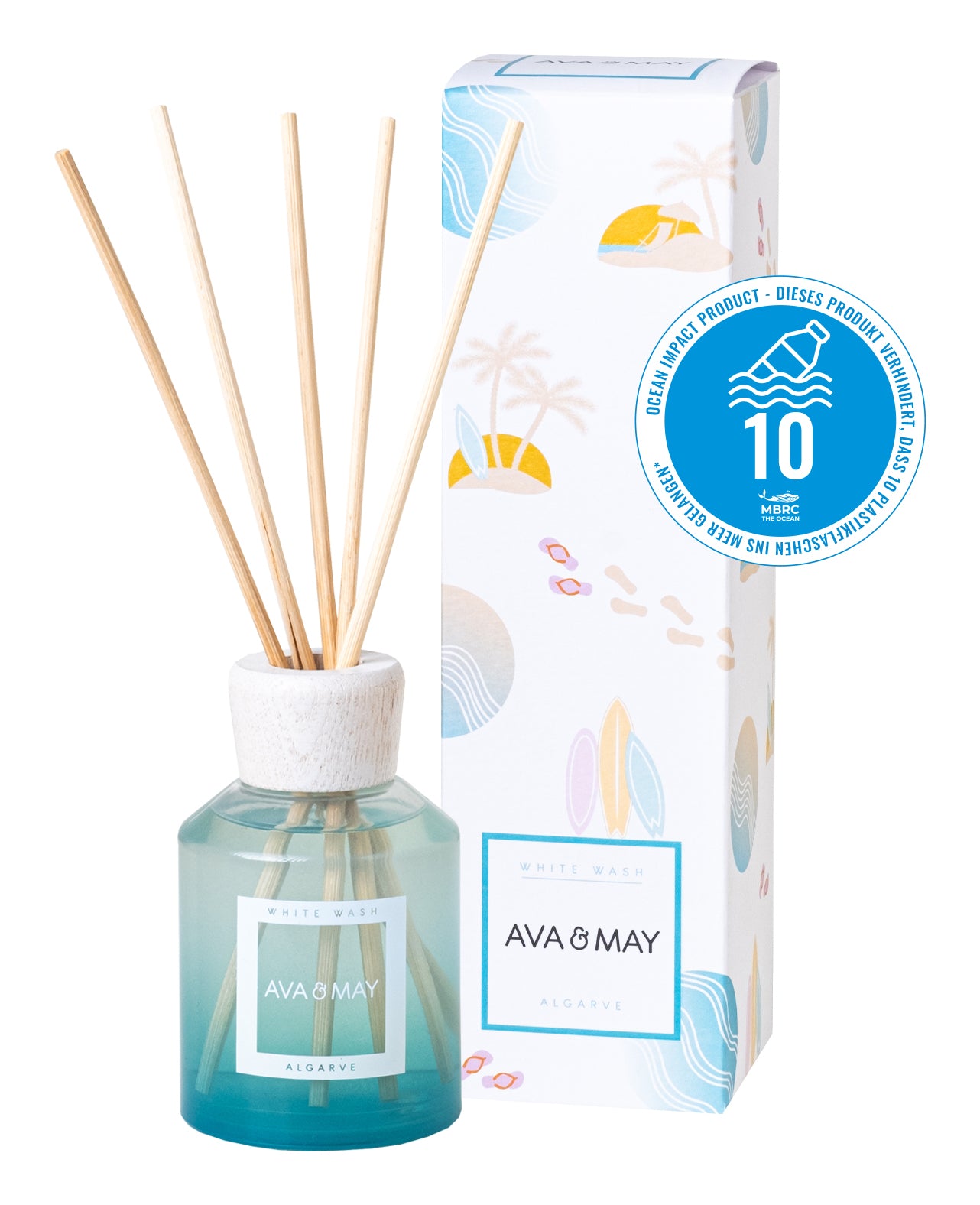 AVA & MAY Duftstäbchen White Wash Meersalz – 100 ml