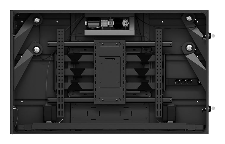 Hagor SOPW 55" – Outdoorgehäuse (Querformat), IP65, mit Klimasystem, abschliessbar, für 55" Displays, Schwarz
