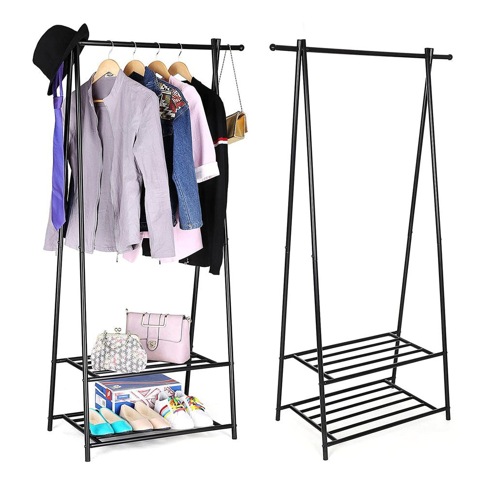 Songmics Garderobenständer – Stahl – Schwarz – 1'550 mm