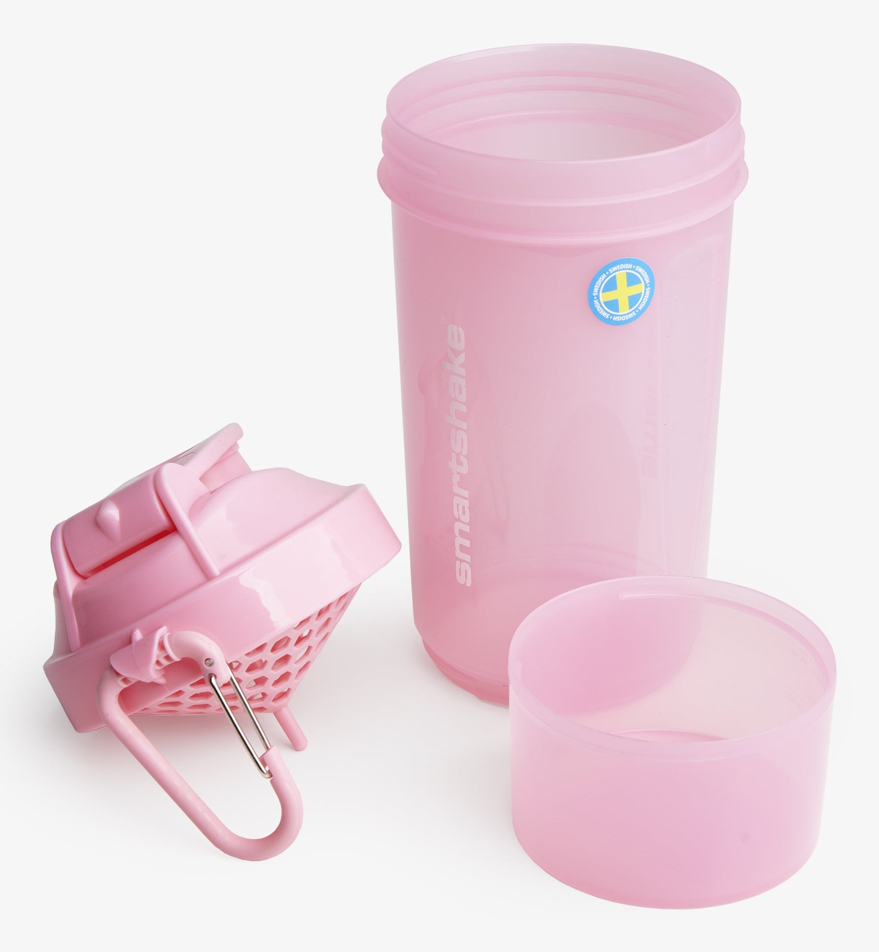 Smartshake Original2GO ONE Trinkflasche 800 ml – Kunststoff, Schraubdeckel, Hellrosa