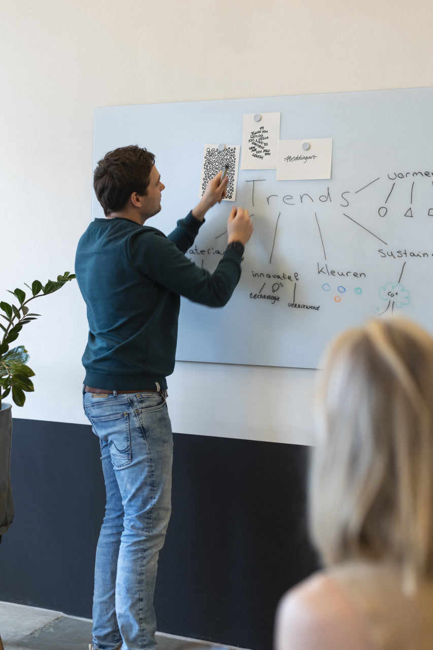 Legamaster Whiteboard – 150 × 100 cm, Glas (matt), magnetisch, Wandmontage, inkl. 2 Magnete
