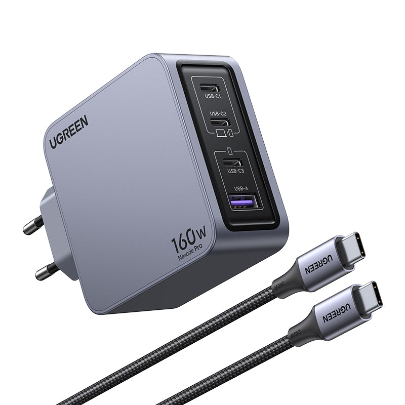 Ugreen Nexode Pro Netzteil – 160 W, PD, GaN – für Smartphones, Tablets, Laptops