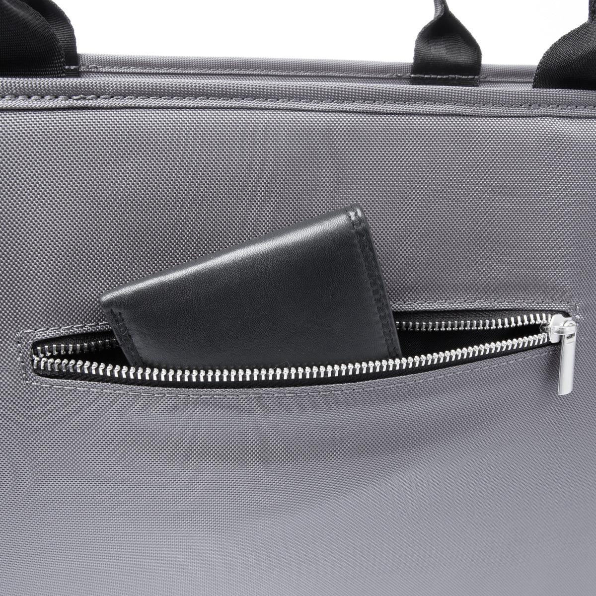 Sigel Tragetasche Desk Sharing Bag L – 21 l, rPET, grau, 50 × 28 × 15 cm
