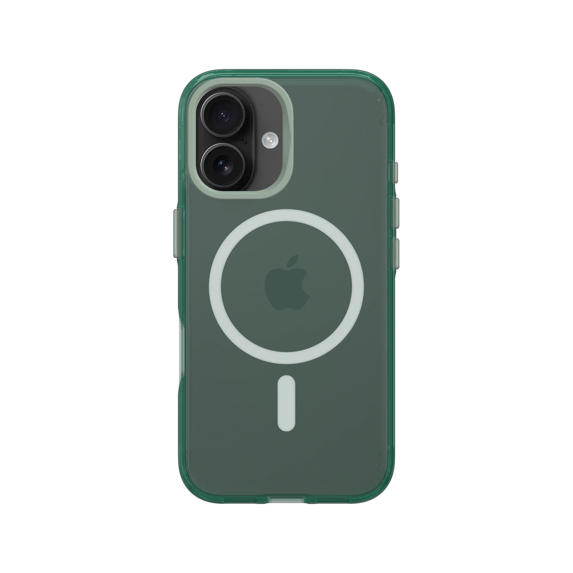RhinoShield Jelly Tint Backcover – für Apple iPhone 16, MagSafe, Recycling-Kunststoff, Moody Green
