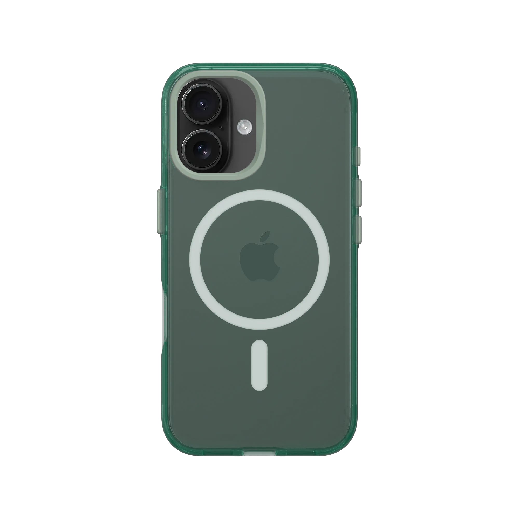 RhinoShield Jelly Tint Backcover – für Apple iPhone 16, MagSafe, Recycling-Kunststoff, Moody Green