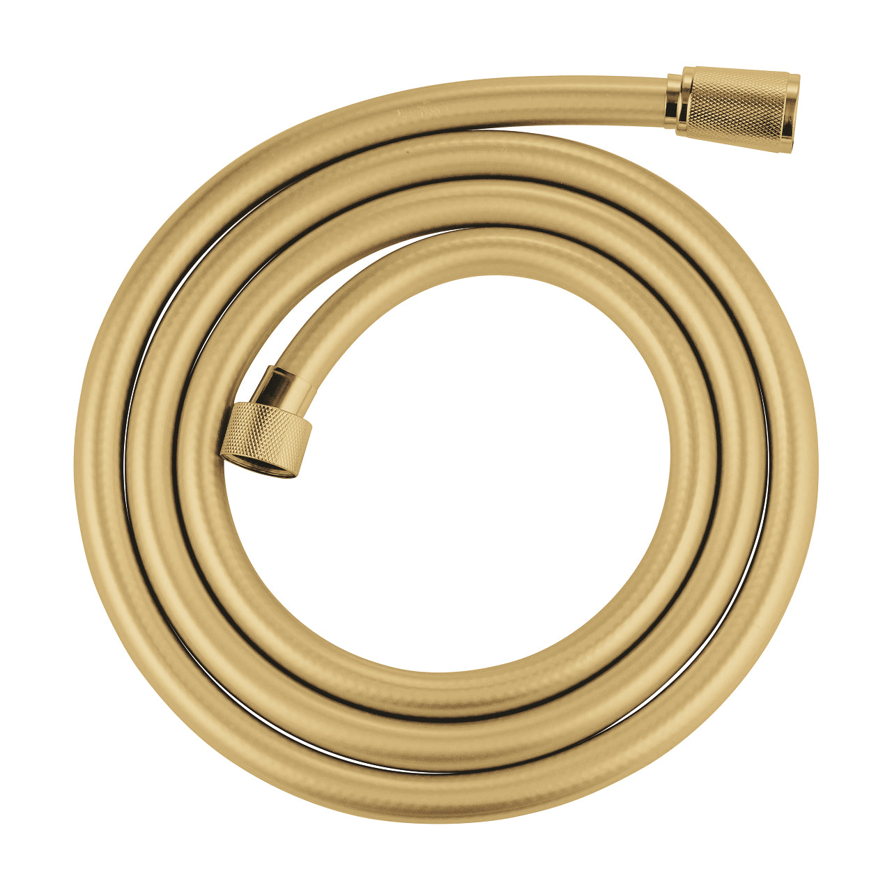 GROHE Silverflex TwistStop Duschschlauch – 175 cm, Kunststoff, Anschluss 1/2", Gold