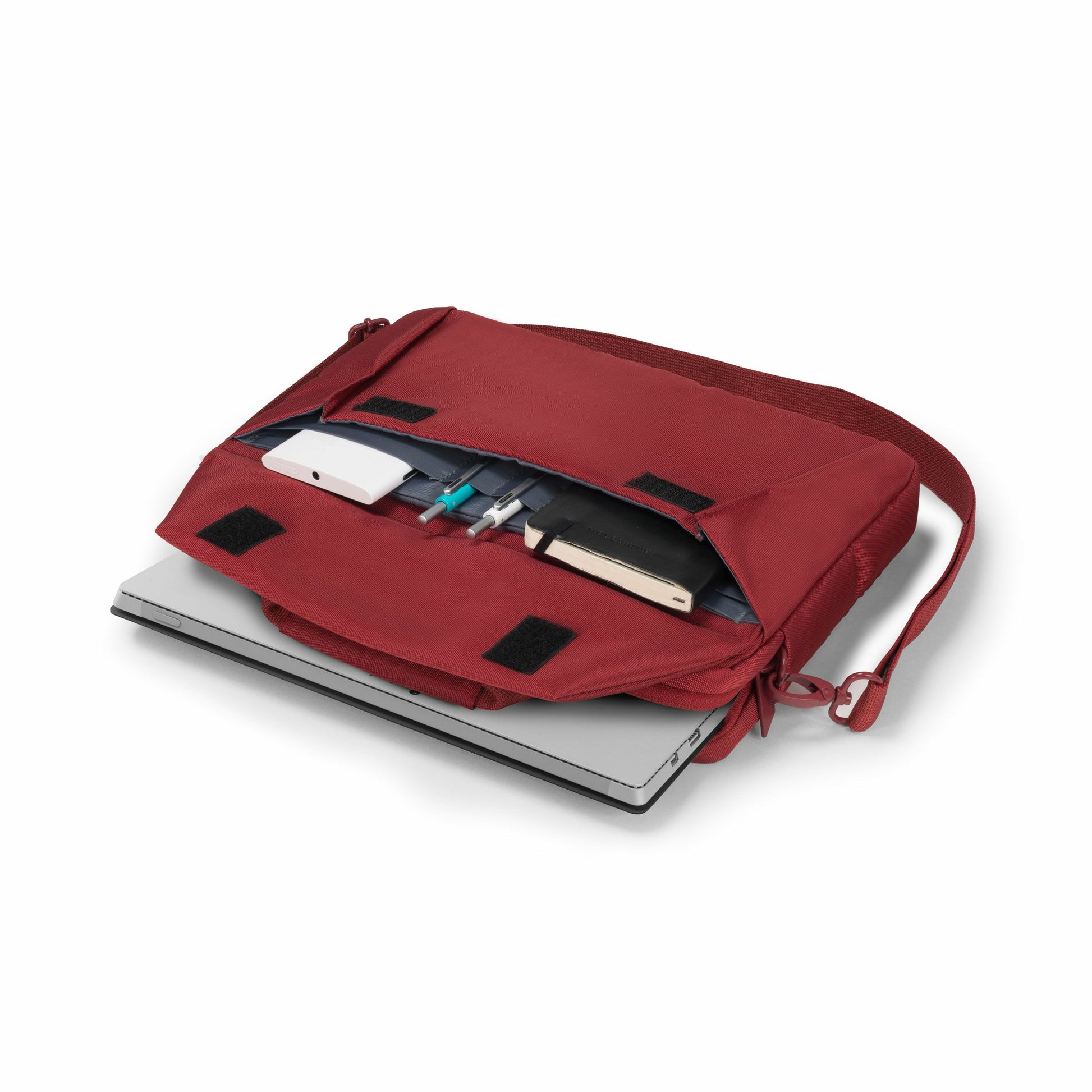 DICOTA Notebook-Tasche bis 11,6" – Schultergurt, Tragegriff – Rot