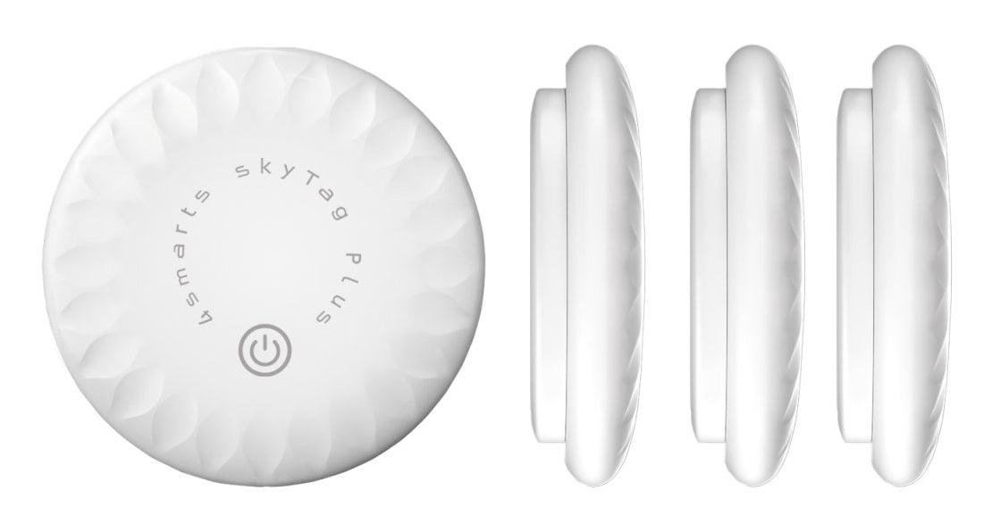 4smarts Navigationszubehör SkyTag Plus 4er – für Apple Find My-App, Weiss