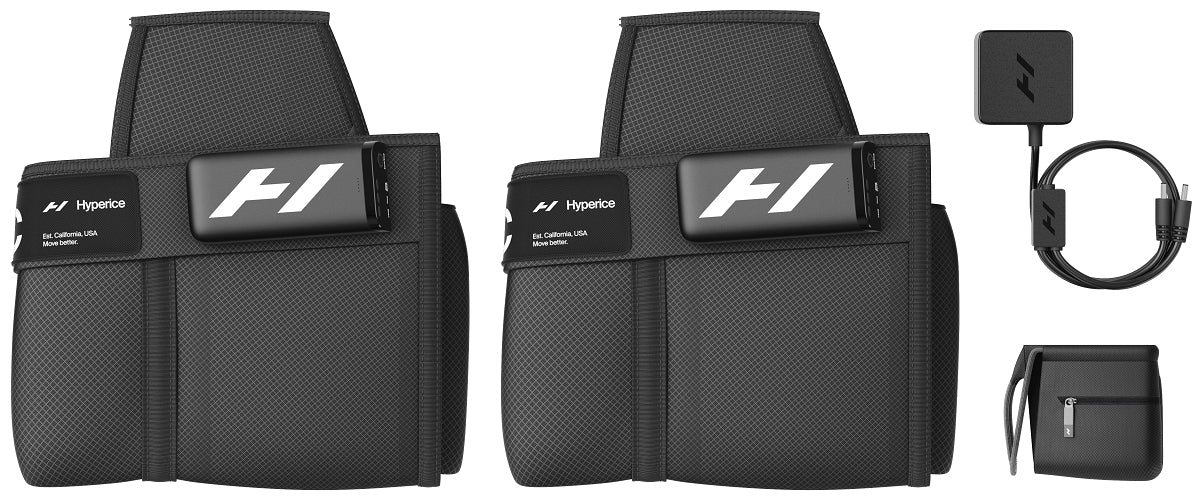 HyperIce Massagegerät Normatec Premier Tall – Luftdruckmassage, Bluetooth – Akku – Schwarz