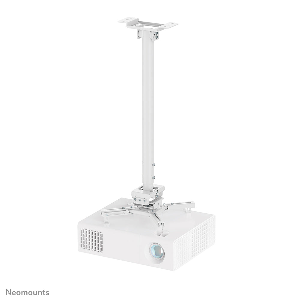 Neomounts CL25-550WH1 – Beamer-Deckenhalterung, H 74,5–114,5 cm, 35 kg, schwenk-/neigbar, 360°, weiss