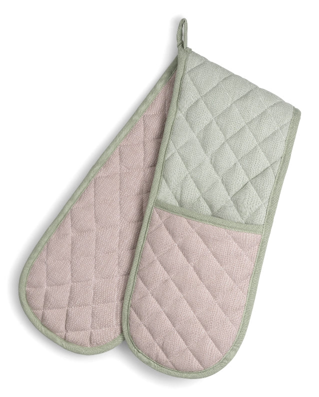 Kela Tia – Ofenhandschuh 18,0 × 90,0 cm, Baumwolle, S/M, Grün, Nougat