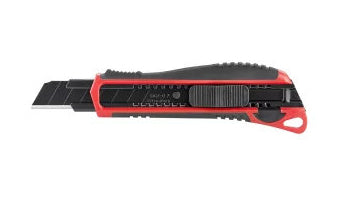 Laserliner CR25 – Abbrechmesser 25 mm, einziehbar, ABS-Gehäuse, rot
