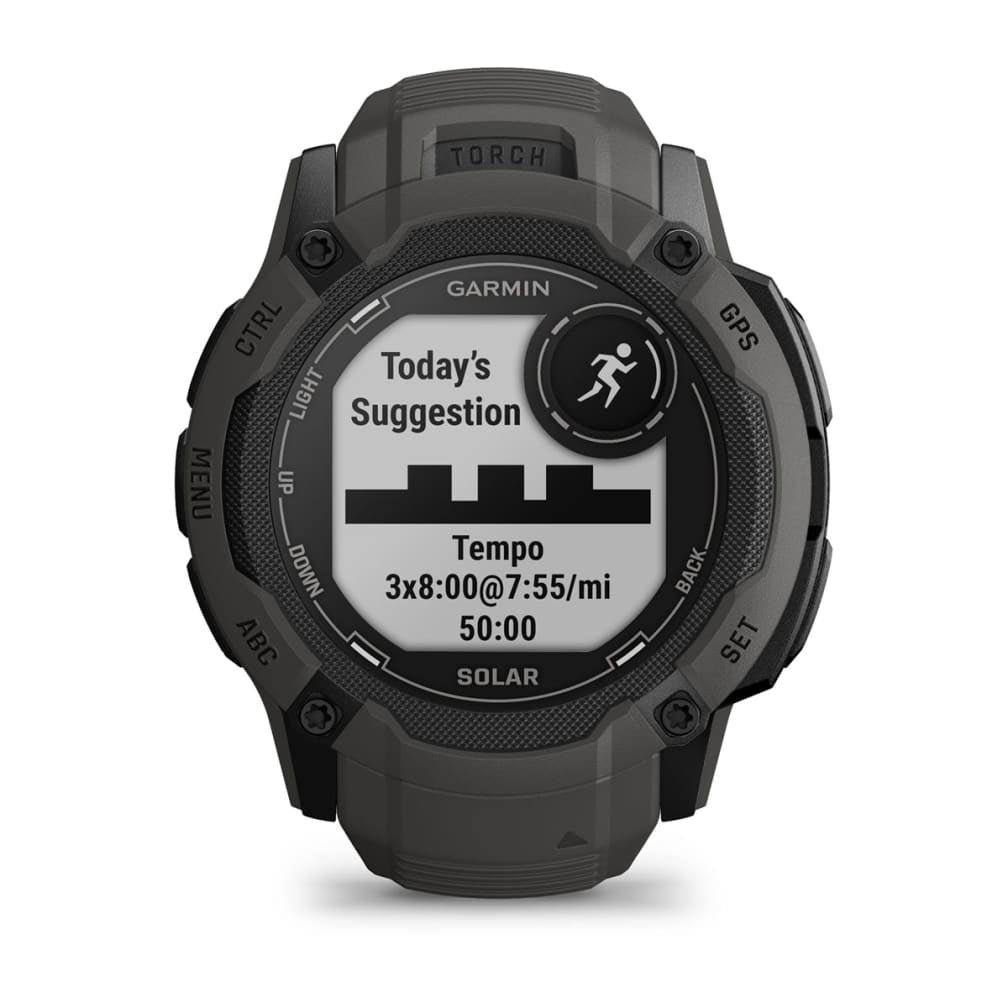 Garmin Instinct 2X Solar – GPS-Smartwatch – 50 mm, 1,1", GPS, MIP, Power Glass, 10 ATM, Graphit
