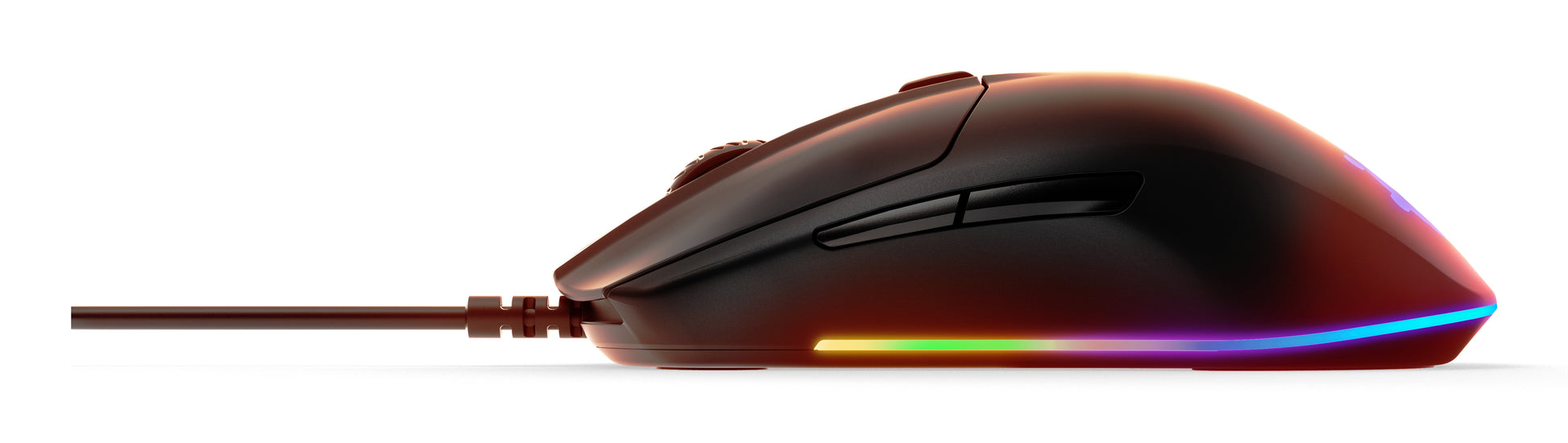 SteelSeries Rival 3 – Gaming-Maus – Kabelgebunden (USB‑A), 8500 DPI, RGB-Beleuchtung, rechts, Schwarz