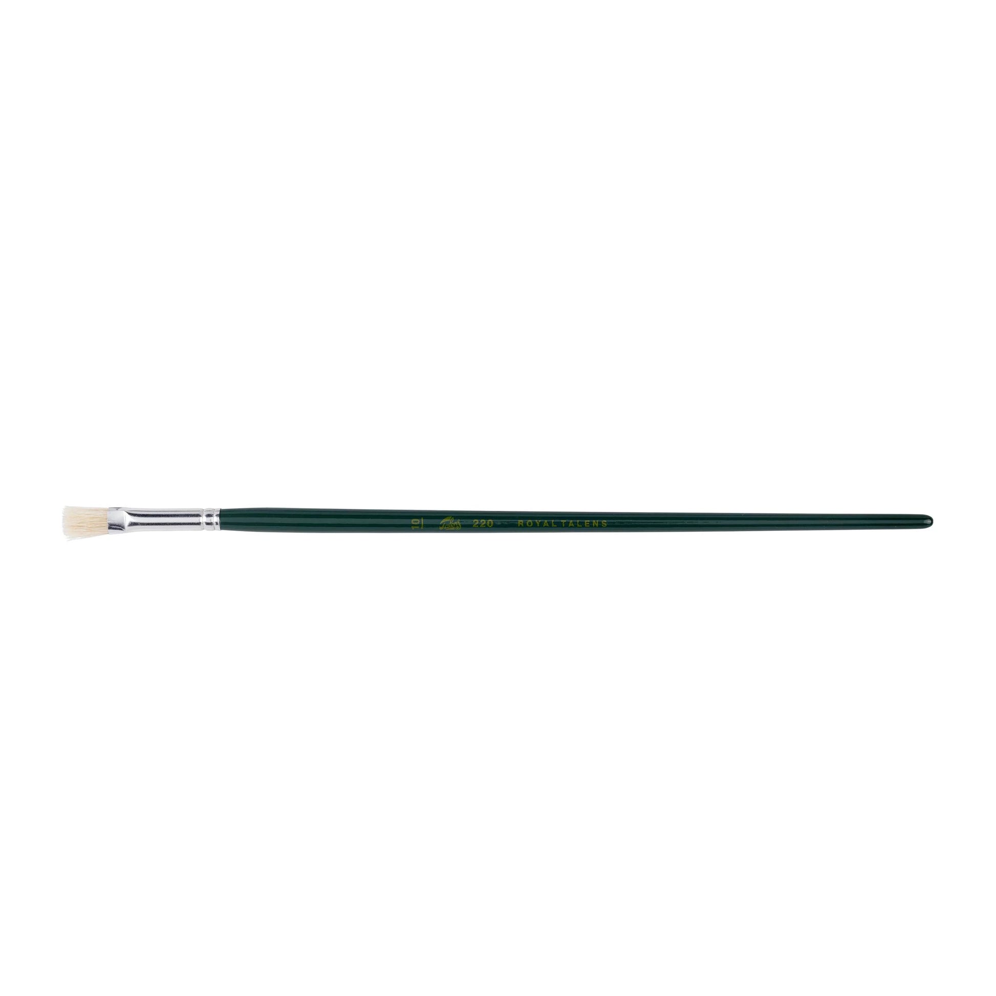 Talens Ölpinsel – Schweinsborsten, Birkenstiel, Länge 309 mm, Grösse 10, FSC-zertifiziert, Aluminiumzwinge