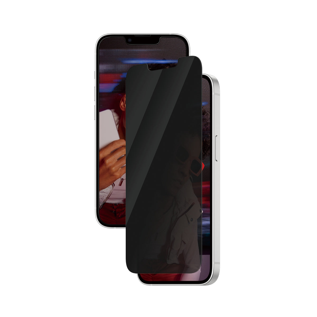 PanzerGlass SAFE. – Privacy-Filter (Panzerglas), Ultra-Wide Fit – für iPhone 13/13 Pro/14 und andere – mit Applikator