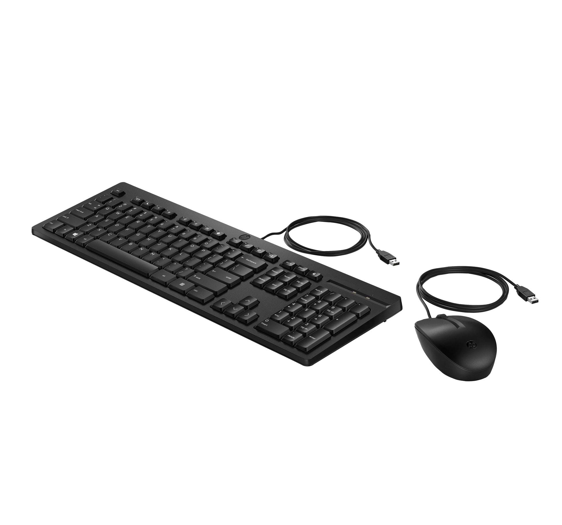 HP 225 – Tastatur-Maus-Set – 100% – kabelgebunden, USB-A – Schwarz