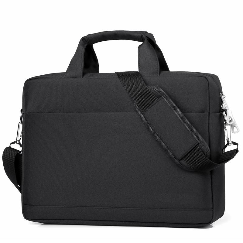 eSTUFF Notebook-Tasche bis 15,6" – Abnehmbarer Schultergurt, Trolley-Haltegurt – Schwarz
