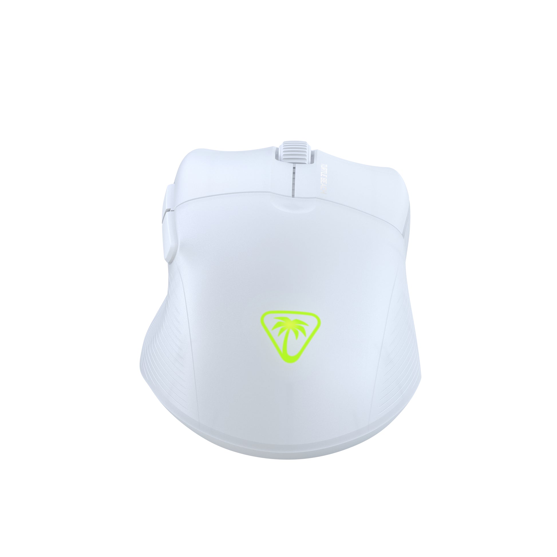 Turtle Beach Pure Air Gaming-Maus – Kabellos, Bluetooth + 2,4 GHz, USB-C, 26'000 dpi, RGB-Projektion, Weiss