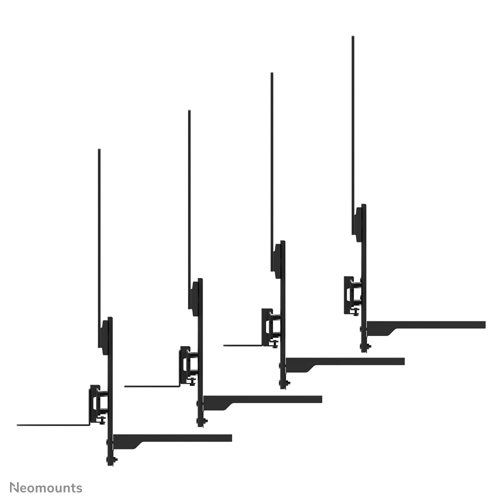 Neomounts AV60-500BL – Wandhalterung, für 43–110", VESA 200×200–800×600, bis 8 kg, schwarz