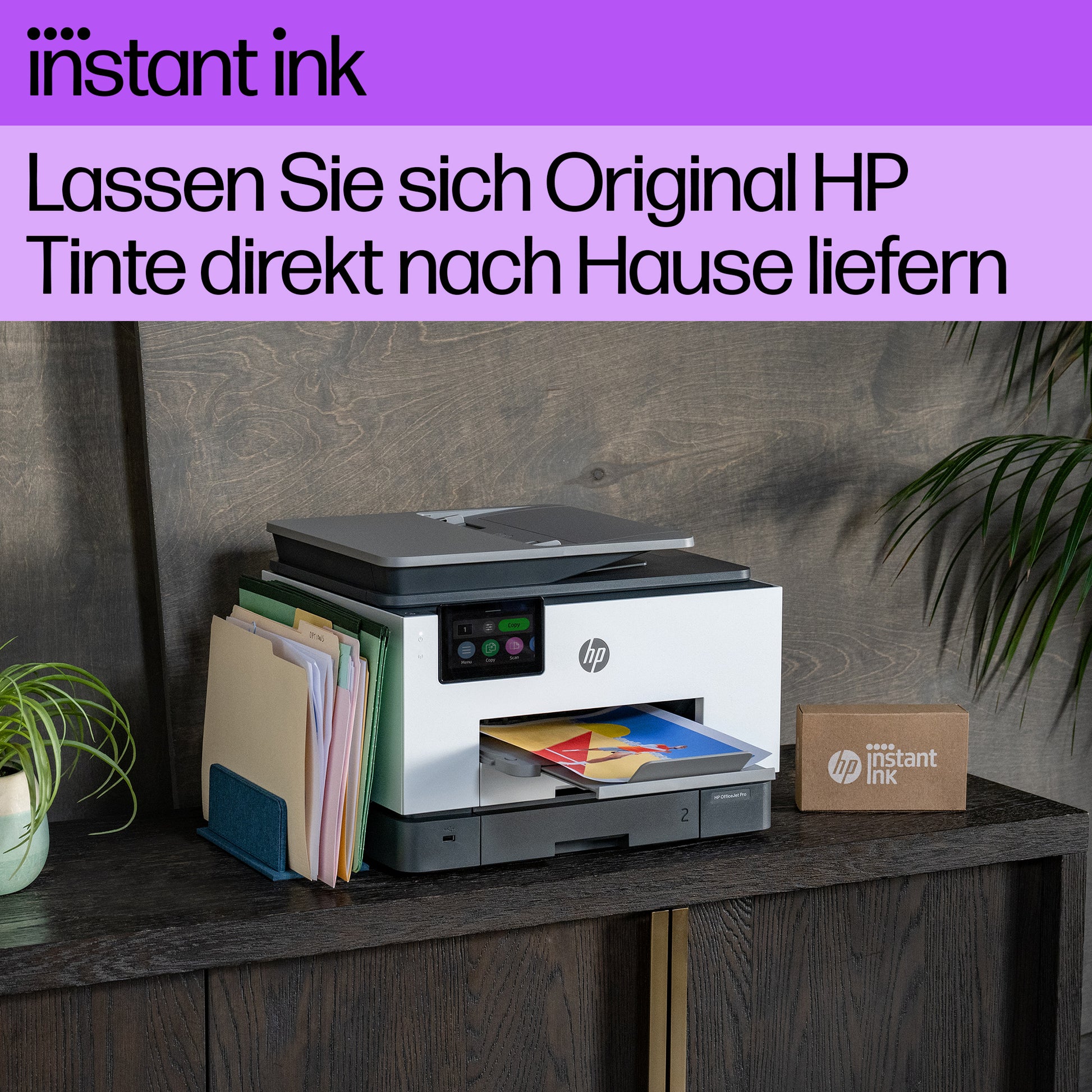 HP OfficeJet Pro 9132e – Farbiges Tintenstrahl-MFP A4, 4-in-1 – USB/LAN/WLAN – Duplex, Duplex-ADF – 25 Seiten/Min. S/W