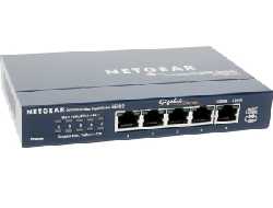 NETGEAR GS105GE – Switch – 5×GbE, Blau
