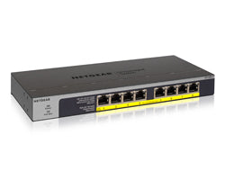 NETGEAR GS108LP – Switch – 8×GbE, PoE+ 60 W, 1U