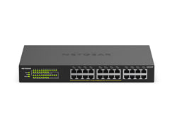 NETGEAR GS324P – Unmanaged Switch – 24× 1G, PoE+, PoE-Budget 190 W, 19", 1U