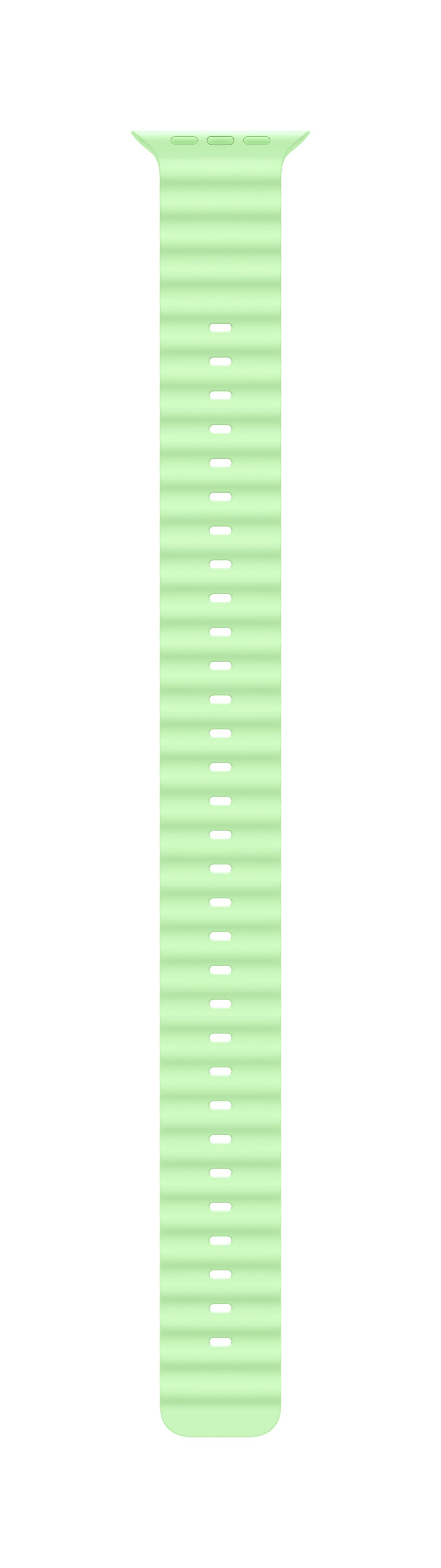 Apple OceanBand Extension – Armband – für Apple Watch 49 mm, Neon Grün, Natürliches Titan, Einheitsgrösse