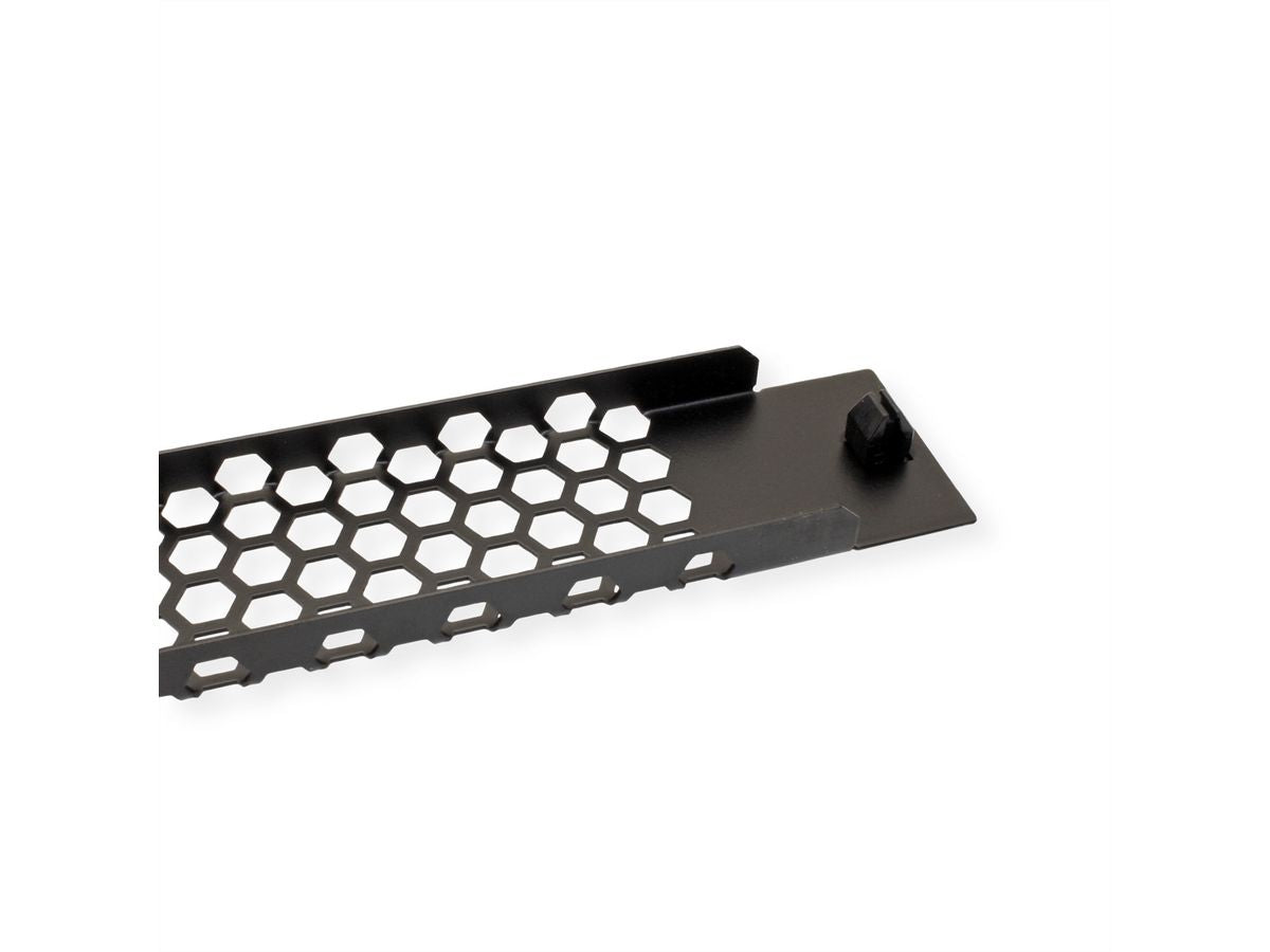 VALUE Belüftete Blindblende, 1 HE, für 19"-Racks, Schwarz