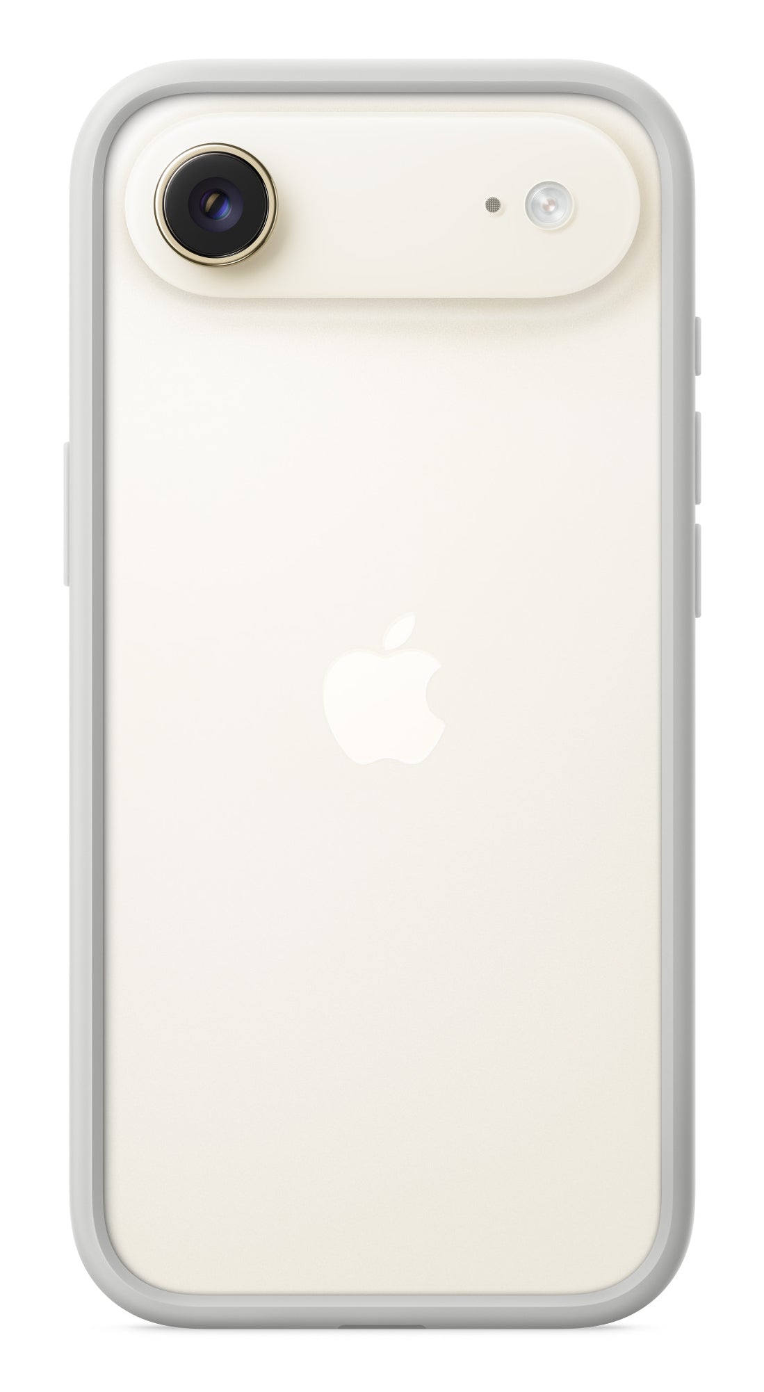 Apple Backcover – für Apple iPhone Air – hellgrau – PC, mit Kartenfach, mit Kordel