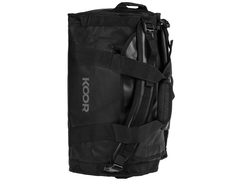 KOOR Sporttasche – 30 l, aus rPET, schwarz, 30,5 × 40 × 50 cm