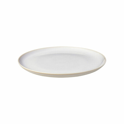 Villeroy & Boch Crafted Cott Speiseteller – Porzellan, weiss, rund, Ø 26,0 cm, 6 Stück