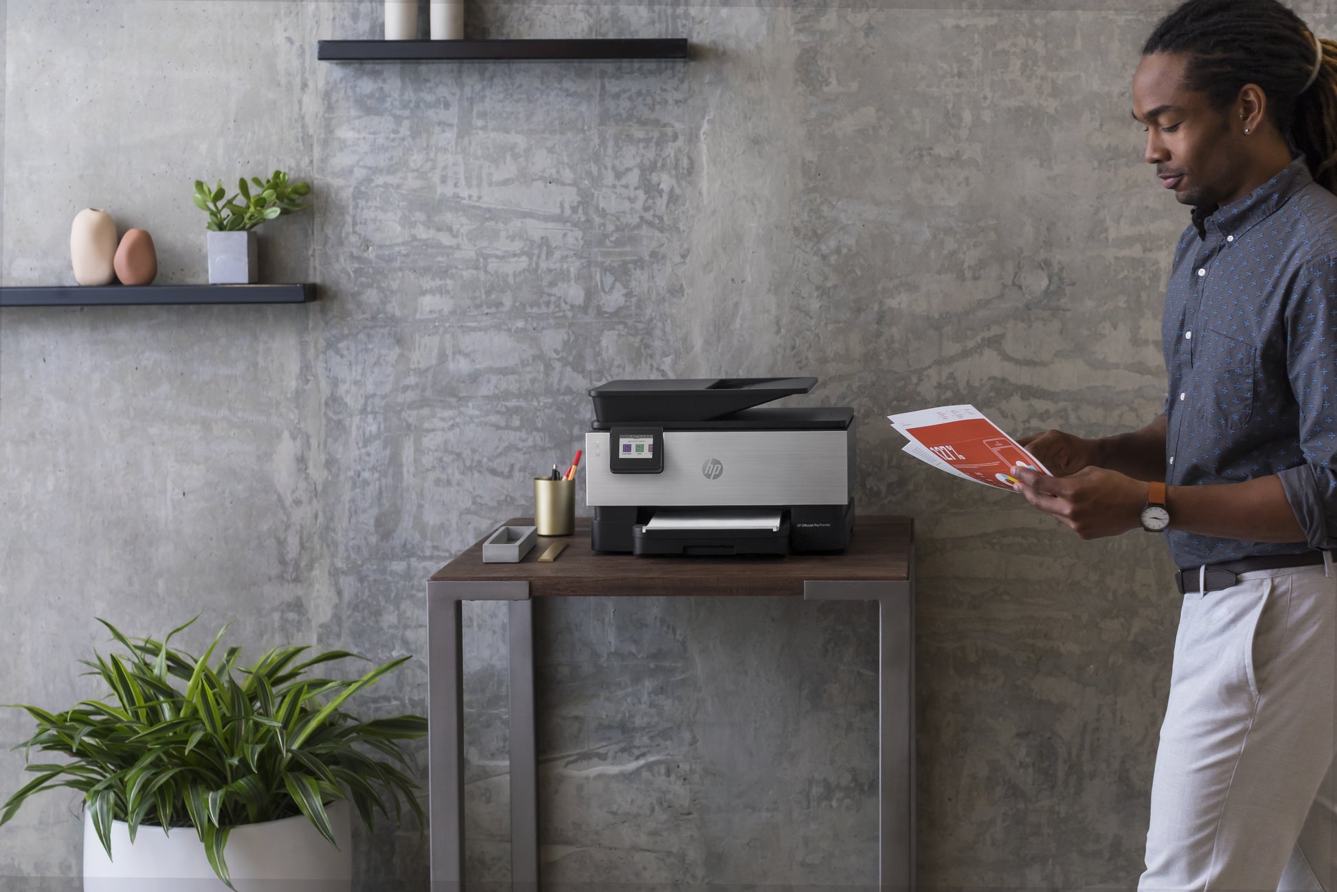 HP OfficeJet Pro 9019 – Farbtintenstrahl-Multifunktionsdrucker, A4, 4-in-1, Duplex, ADF, WLAN/LAN, AirPrint