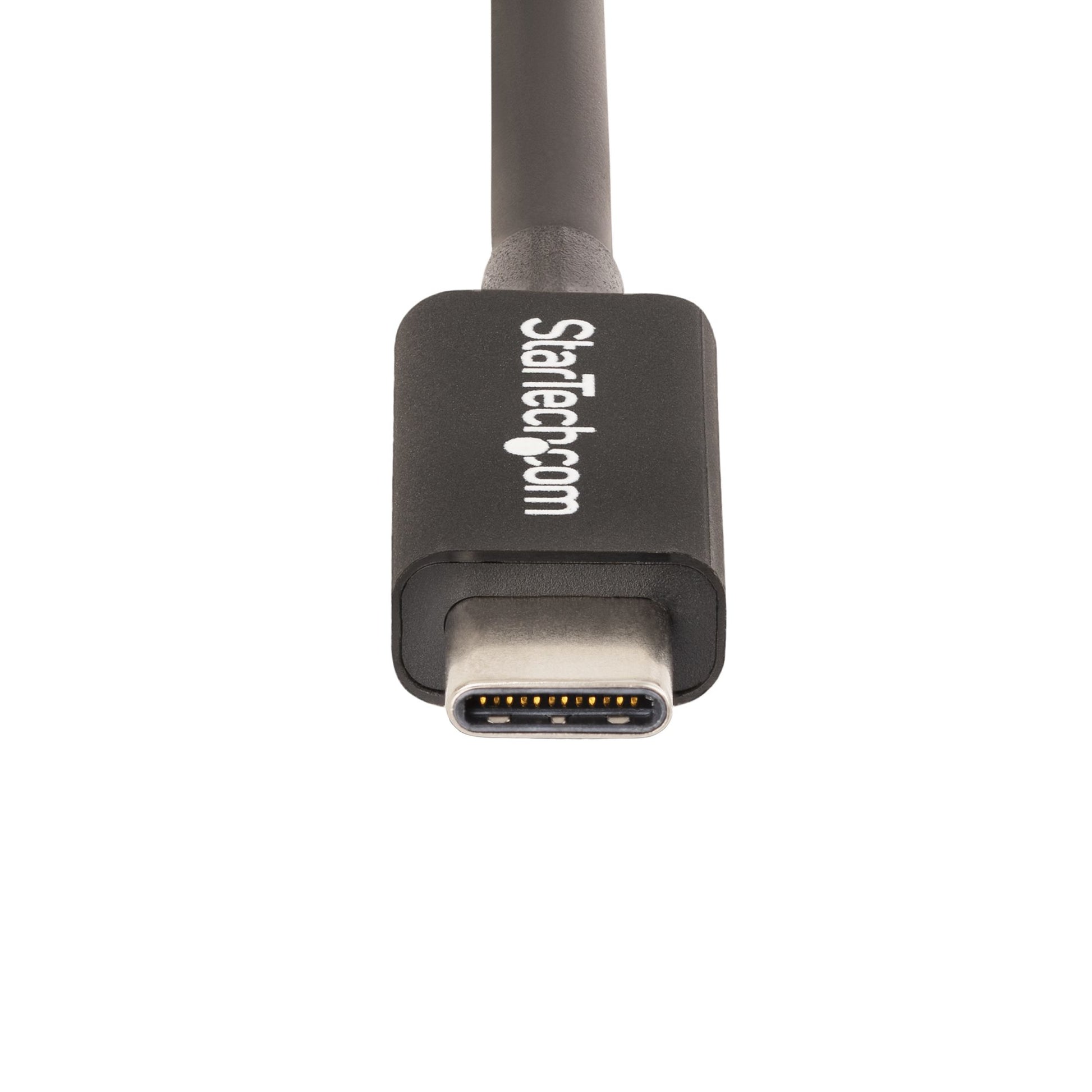StarTech.com Thunderbolt 4 Kabel – 40 Gbit/s – 0,5 m – PD 100 W – Schwarz – für USB4, Thunderbolt 3 und mehr
