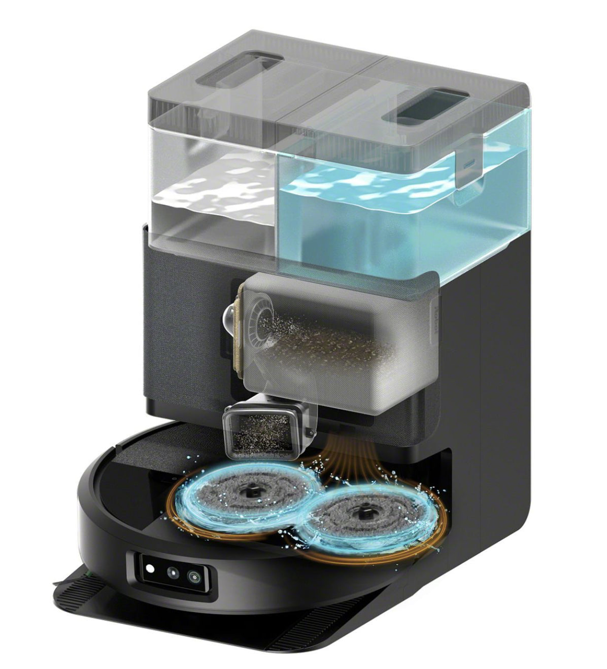 iRobot Roboterstaubsauger Roomba Plus 505 – 0,3 l, Akkubetrieb, 35,7 × 35,1 × 10,6 cm, 4,4 kg