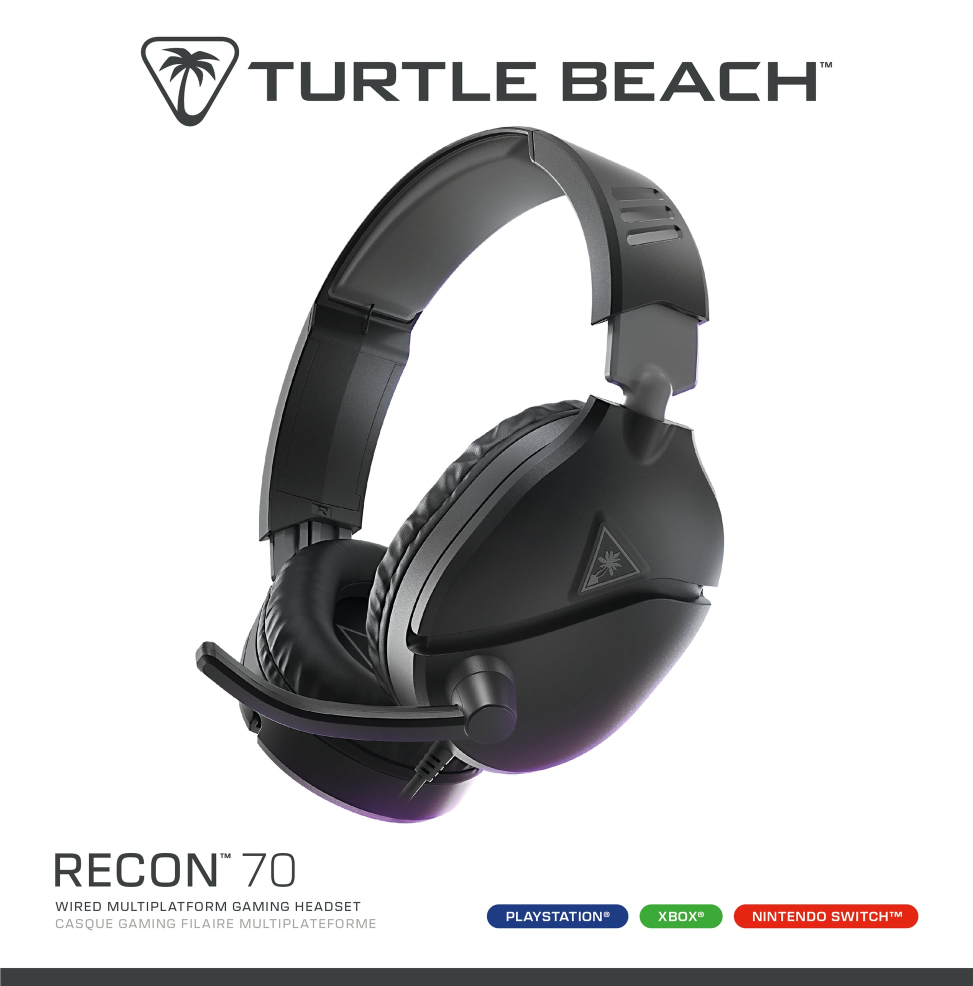 Turtle Beach Ear Force Recon 70P – Gaming-Headset – 3,5 mm Klinke, Surround-Sound – für PS5/PS4/PC, u. a.