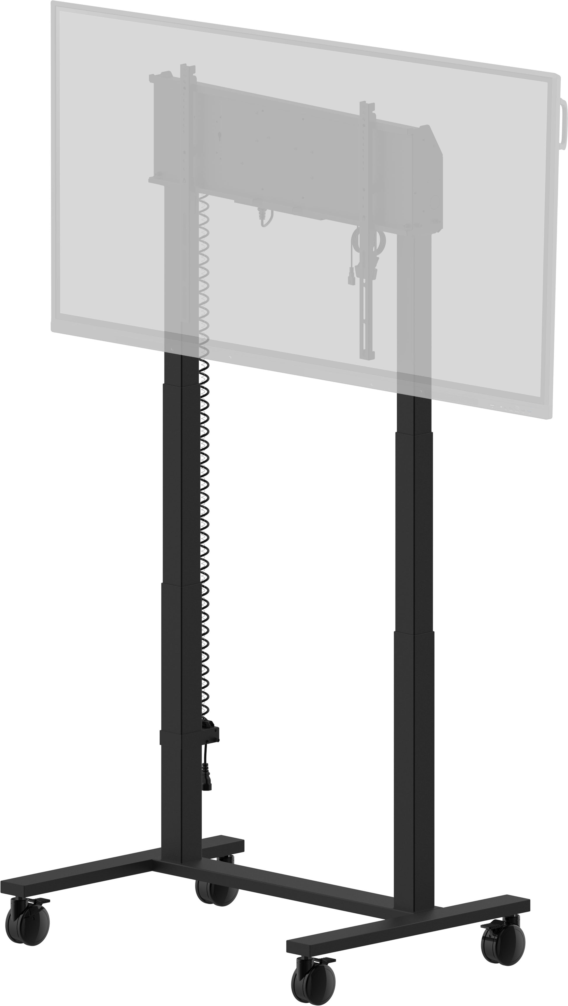iiyama MD-CAR2031-B1 – Boden-Prospekthalter, für VESA 800 × 600 mm, schwarz, elektrisch höhenverstellbar