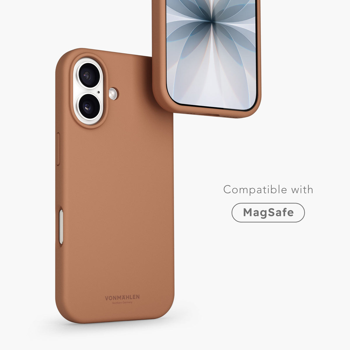 Vonmählen Backcover – für Apple iPhone 17 – braun – Silikon – MagSafe-kompatibel