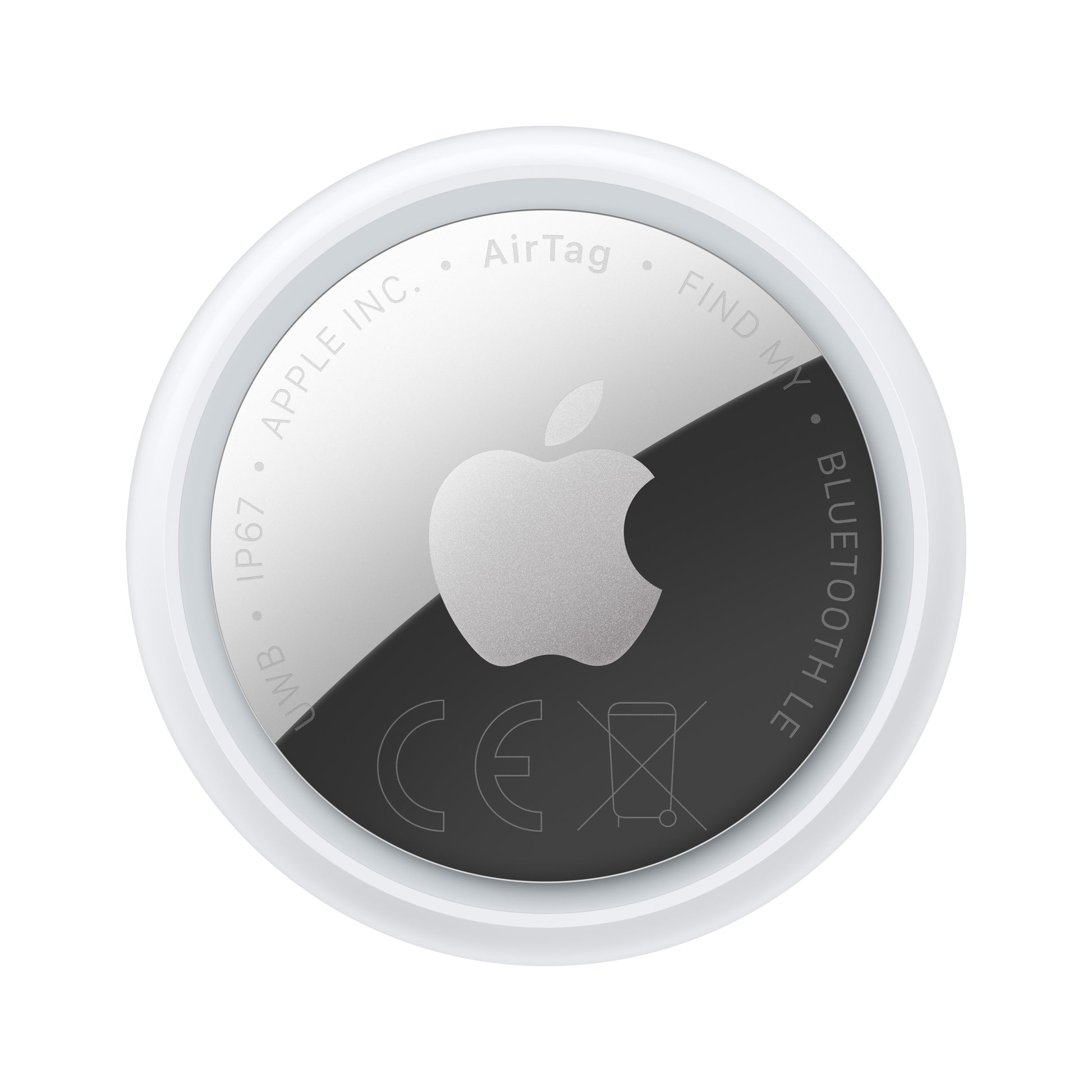 Apple AirTag – Silber, Weiss, IP67, für iPhone