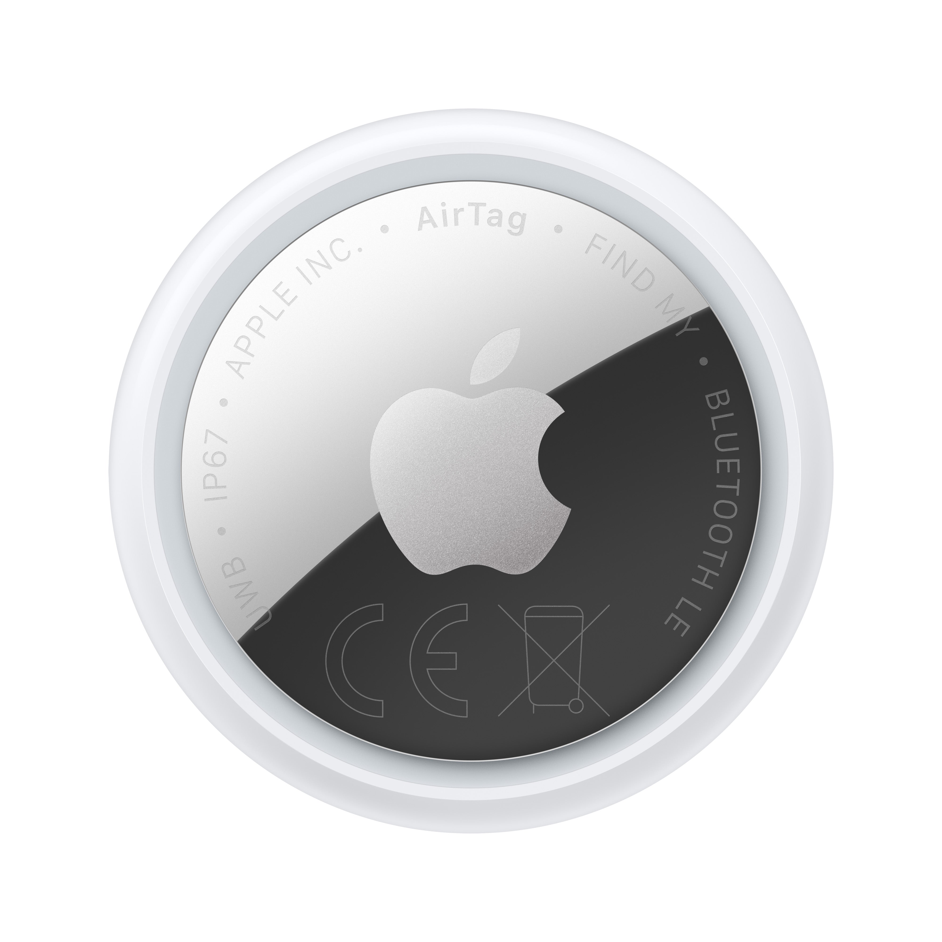Apple AirTag – Silber, Weiss, IP67, für iPhone