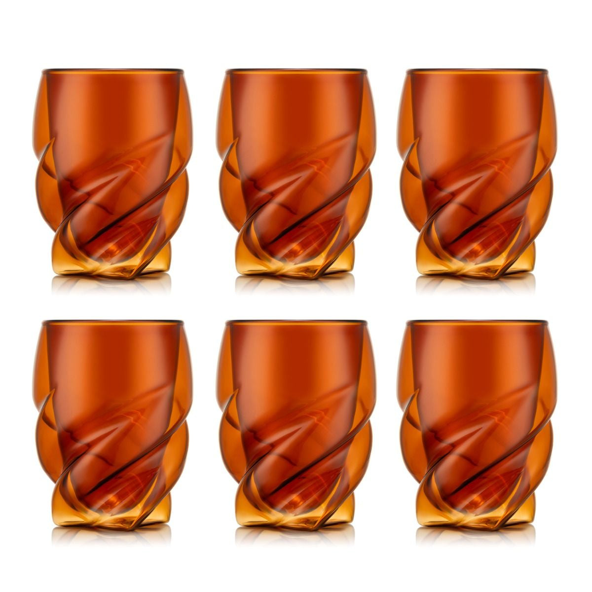 Bodum Pavina Paris Doppelwandglas – 0,27 l, Borosilikatglas, Rot, Doppelwandig, 6 Stück