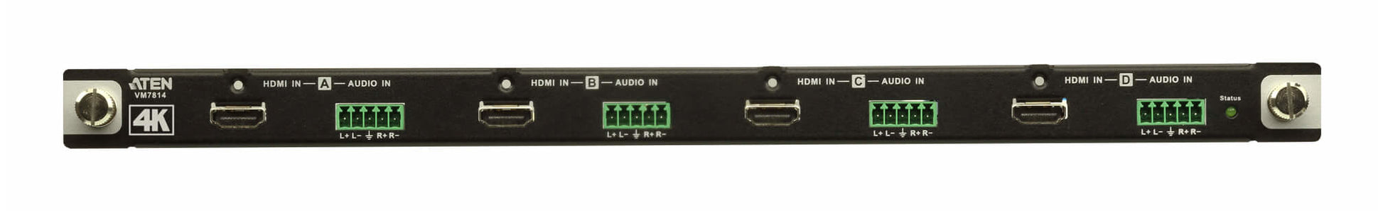 ATEN VM7814 – HDMI Eingabekarte, 4× HDMI In, 4K@60 Hz, HDCP 2.2, Stereo-Audio, EDID-Expert, Hot-Swap