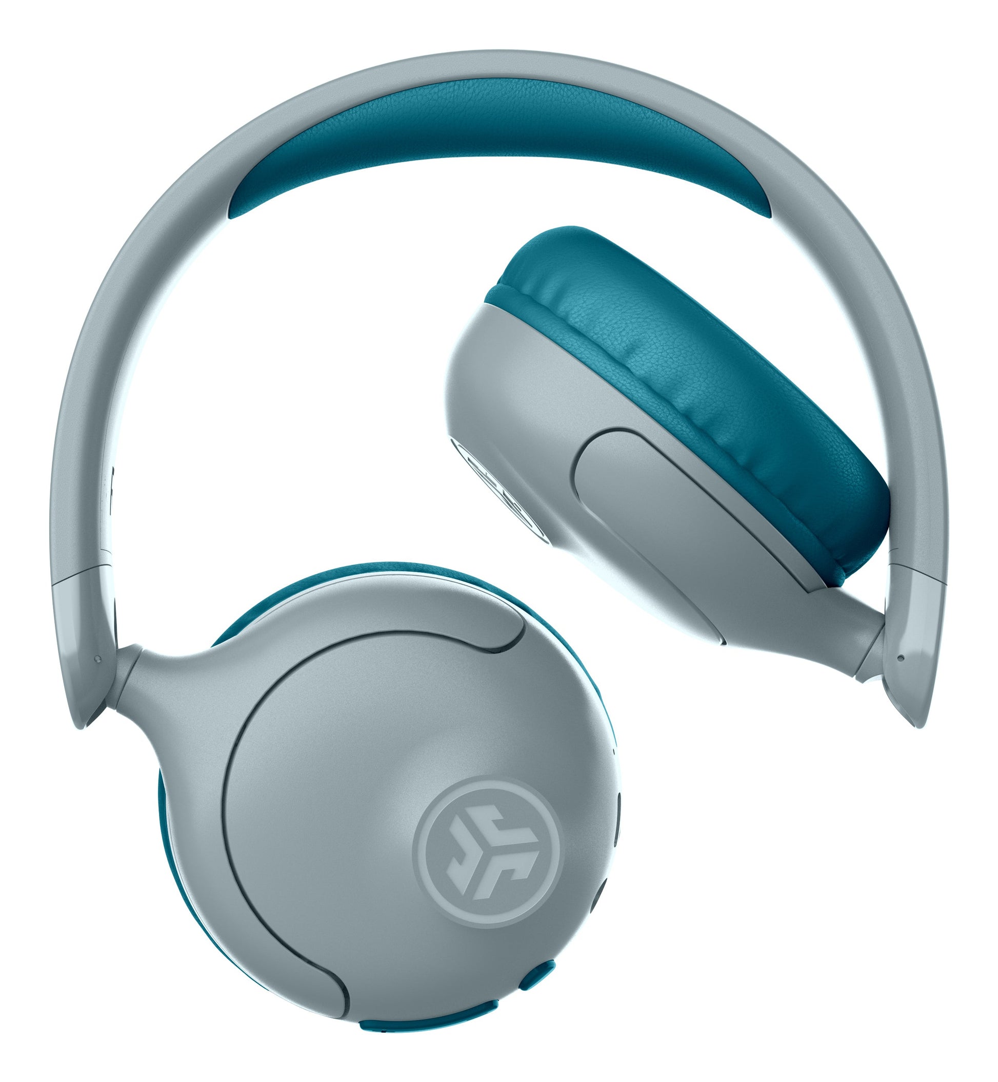 JLab JBuddies Pop Kinderkopfhörer – Over-Ear, Stereo, Kabel + BT, 85/95 dB Lautstärke-Limit, Türkis