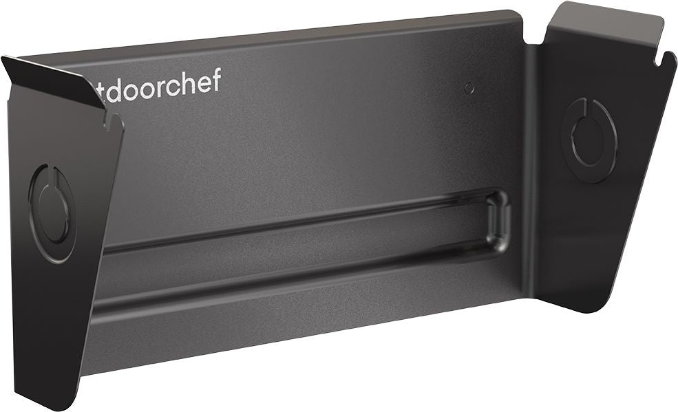OUTDOORCHEF Halterung Abfallsack – für magnetische Oberflächen, Stahl, schwarz, B 233 × T 85 × H 85 mm