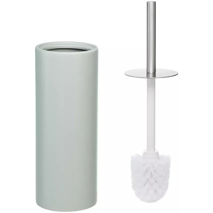 Diaqua WC-Bürstenset – Keramik, Salbei, mit Deckel, H 39 cm, Ø 11 cm