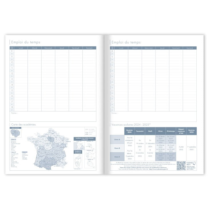 Clairefontaine 3099C – Lehrpersonen-Tagebuch 2026/27, A4, Softcover, mehrfarbig