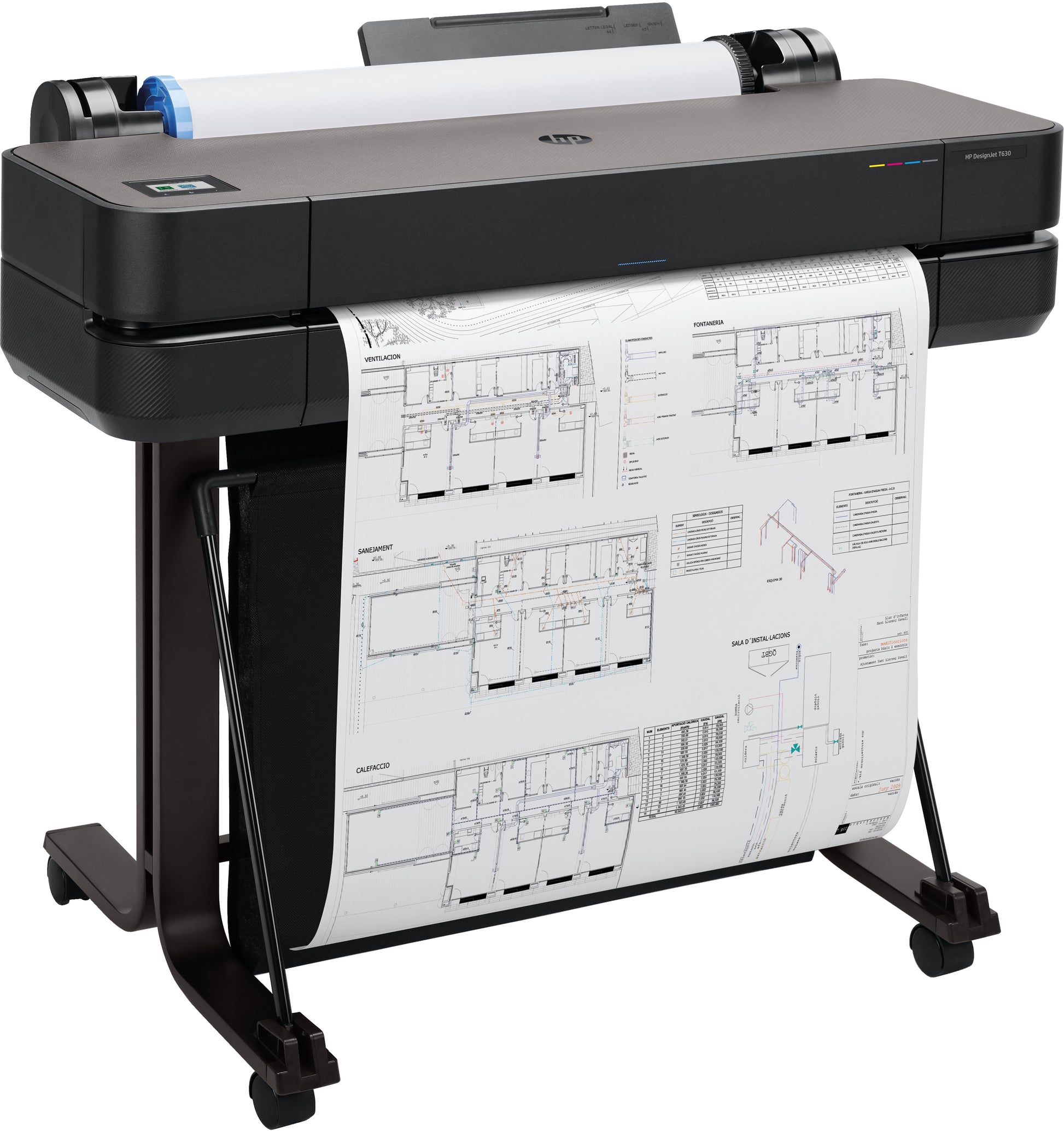 HP Drucker – Designjet T630, 24-Zoll, 2400 × 1200 DPI