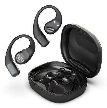 JLab Epic Open Sport – True Wireless In-Ear Kopfhörer – Bluetooth, Hi-Res (LDAC) – Schwarz – bis 30+ h