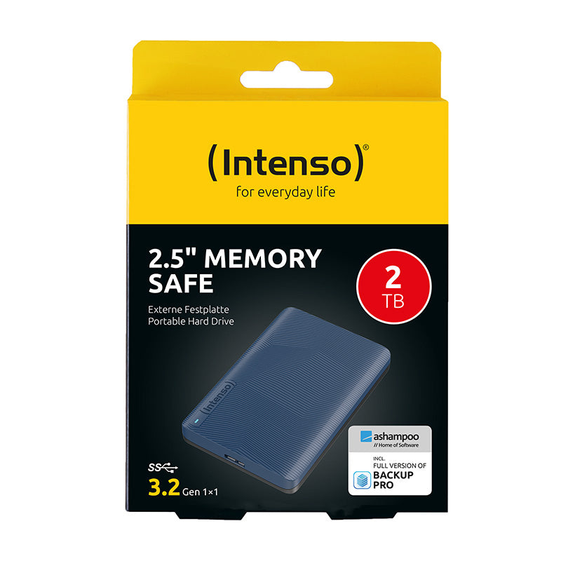 Intenso Memory Safe – 2 TB, 2,5" HDD, USB 3.2 Gen 1, 5400 U/min